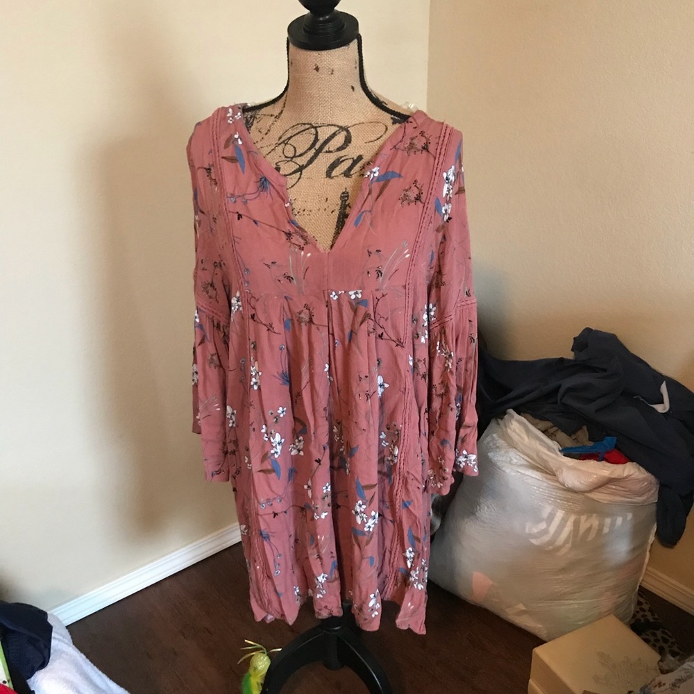 Umgee mauve floral dress